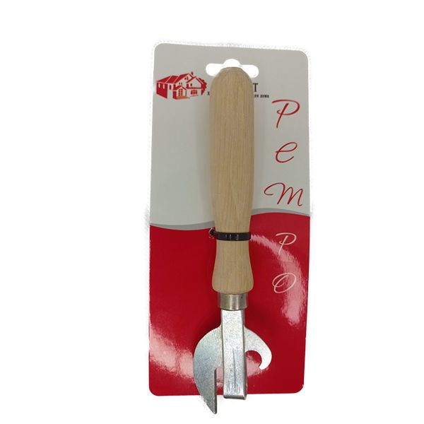 Welded opener with a wooden handle Retro on a branded header NR-1255